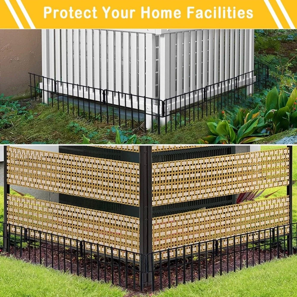 Black Pet Fence Barrier 10 pcs